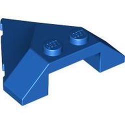 LEGO part 22391 Wedge Sloped 4 x 4 Pointed in Bright Blue/ Blue