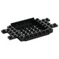 Vehicle Base 6 x 12 x 1 with Holes, 6 Studs On sides, 1 x 2 Cutouts on Ends
