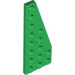 LEGO part 50304 Wedge Plate 8 x 3 Right in Dark Green/ Green