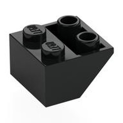 Slope Inverted 45° 2 x 2 [Round Hollow Bottom Pin, Bar-sized Stud Holes]