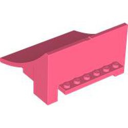 LEGO part 75538 Slope Curved 8 x 8 x 4, Ramp in Vibrant Coral/ Coral