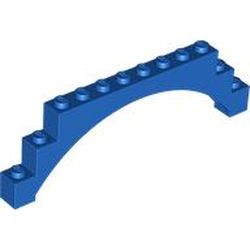LEGO part 18838 Brick Arch 1 x 12 x 3 Raised Arch with 5 Cross Supports in Bright Blue/ Blue