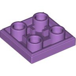 LEGO part 11203 Tile Special 2 x 2 Inverted in Medium Lavender