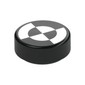 Tile Round 1 x 1 with White Quarter Circles print