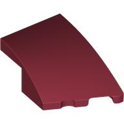 LEGO part 80178 Slope Curved 3 x 2 with Stud Notch Right in Dark Red
