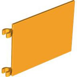 LEGO part 53912 Flag 6 x 4 with U-Clips in Flame Yellowish Orange/ Bright Light Orange