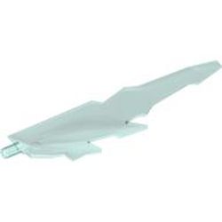 LEGO part 98856 Weapon Sword with Jagged Edges, Axle in Transparent Light Blue/ Trans-Light Blue