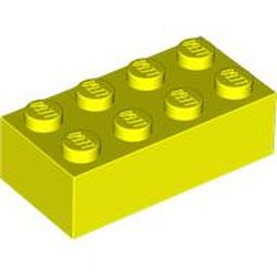LEGO part 3001 Brick 2 x 4 in Vibrant Yellow