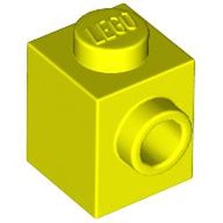 LEGO part 87087 Brick Special 1 x 1 with Stud on 1 Side in Vibrant Yellow