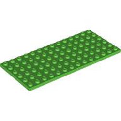 LEGO part 3456 PLATE 6X14 in Bright Green