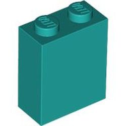 LEGO part 3245c Brick 1 x 2 x 2 with Inside Stud Holder in Bright Bluish Green/ Dark Turquoise