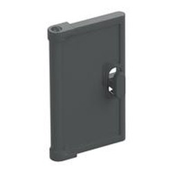LEGO part  LID ½ FOR FRAME 1X4X3 in Dark Stone Grey / Dark Bluish Gray