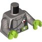 Torso, Black Straps, Pressure Gaige, Lime Radio print, Flat Silver Arms, Lime Hands