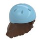 Hair and Helmet, Long with Medium Azure Helmet Pattern