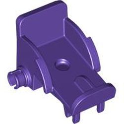 LEGO part 02135 Equipment Medical Wheelchair with Pins for Wheels [Minidoll] in Medium Lilac/ Dark Purple