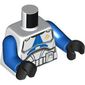 Torso, Clone Trooper Armor, Blue Markings print, Blue Arms, Black Hands