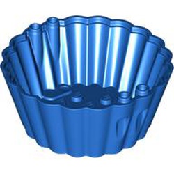 LEGO part 72024 Cup Cake Form 8 x 8 x 3 in Bright Blue/ Blue