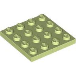 LEGO part 3031 Plate 4 x 4 in Spring Yellowish Green/ Yellowish Green