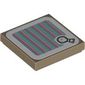 Tile 2 x 2 with Hot Air Balloon and Barcode Print (Sticker)