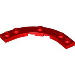 LEGO part 80015 Plate Round 5 x 5 Macaroni in Bright Red/ Red
