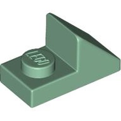 LEGO part 15672 Slope 45° 2 x 1 with 2/3 Cutout [New Version] in Sand Green