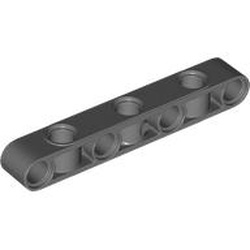 LEGO part 2391 Technic Beam 1 x 7 Thick with Alternating Holes in Dark Stone Grey / Dark Bluish Gray