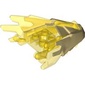 Creature Body Part, Dragon Head Upper Jaw with Spikes with Trans-Yellow Pattern