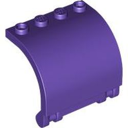 LEGO part 18910 Hinge Panel 3 x 4 x 3 Curved in Medium Lilac/ Dark Purple