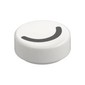 Tile Round 1 x 1 with Thin Black Halve Circle / Closed Eye print