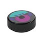 Tile Round 1 x 1 with Magenta Eye, Dark Turquoise Eyelid print