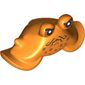 Minifig Head Special Crab with Black Eyes, Mouth print