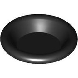 LEGO part DISH Ø24 in Black (6433560|6256)