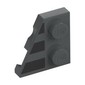 Wedge Plate 2 x 2 Left with 3 Black Stripes print