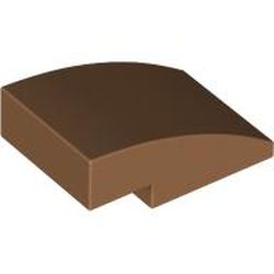 LEGO part 24309 Slope Curved 3 x 2 No Studs in Medium Nougat