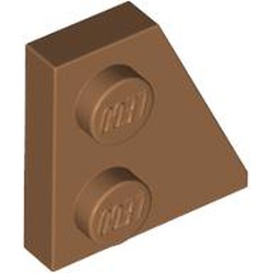 LEGO part 24307 Wedge Plate 2 x 2 Right in Medium Nougat