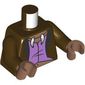 Torso, Jacket, Lavender Shirt, Necklace with Fangs print, Dark Brown Arms, Medium Brown Hands