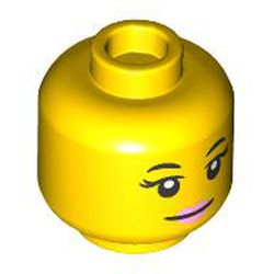 LEGO part 103001 MINI HEAD, NO. 4088 in Bright Yellow/ Yellow
