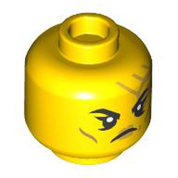 LEGO part 10102882 MINI HEAD, NO. 3997 in Bright Yellow/ Yellow