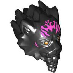 LEGO part MINI CREATURE HEAD, NO. 168 in Black