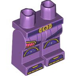 LEGO part MINI LOWER PART, NO. 2498 in Medium Lavender