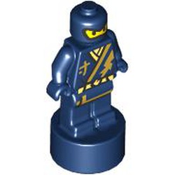 LEGO part MINI FIGURE TROPHY, NO. 61 in Earth Blue/ Dark Blue