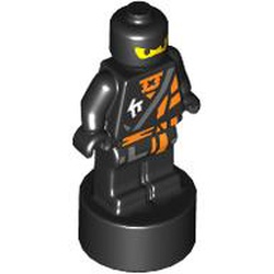 LEGO part MINI FIGURE TROPHY, NO. 62 in Black