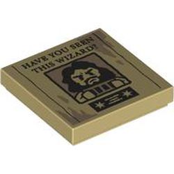 Tile 2 x 2 with Wanted Poster, 'HAVE YOU SEEN THIS WIZARD?', Sirius Black print