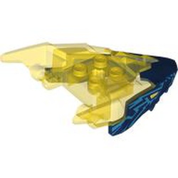 LEGO part 10102932 CREATURE HEAD, NO. 114 in Earth Blue/ Dark Blue