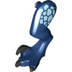 LEGO part 10102933 LEFT ANIMAL LEG, NO. 19 in Earth Blue/ Dark Blue