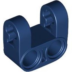 LEGO part 69819 Technic Axle and Pin Connector Perpendicular Double Split [Reinforced] in Earth Blue/ Dark Blue