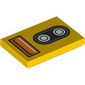 Tile 2 x 3 with Headlight, Indicator Light print