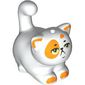 Animal, Cat, Chubby with Orange Spots, Olive Green Eyes, Grumpy print (Churro)