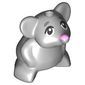 Animal, Mouse with Bright Pink Nose, Black Eyes print