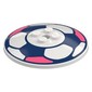 Dish 6 x 6 Inverted (Radar) with Dark Blue/Coral Football print (Soccer)